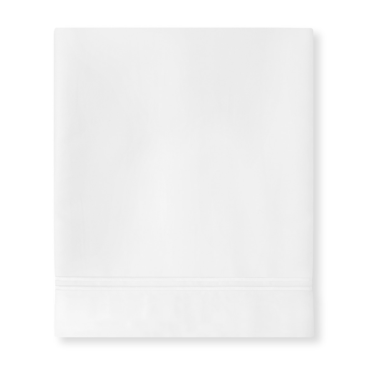 Sábana encimera algodón egipcio Satén 600 H Amalia Home Collection - Blanco Cama 150 cm Blanco-1