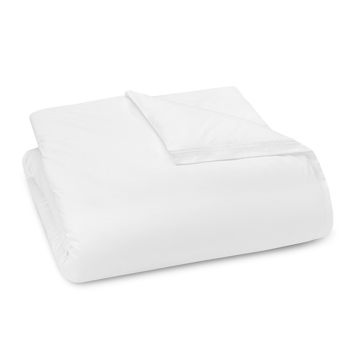 Funda nórdica algodón egipcio Satén 600 H Amalia Home Collection - Blanco Cama 150 cm Blanco-3