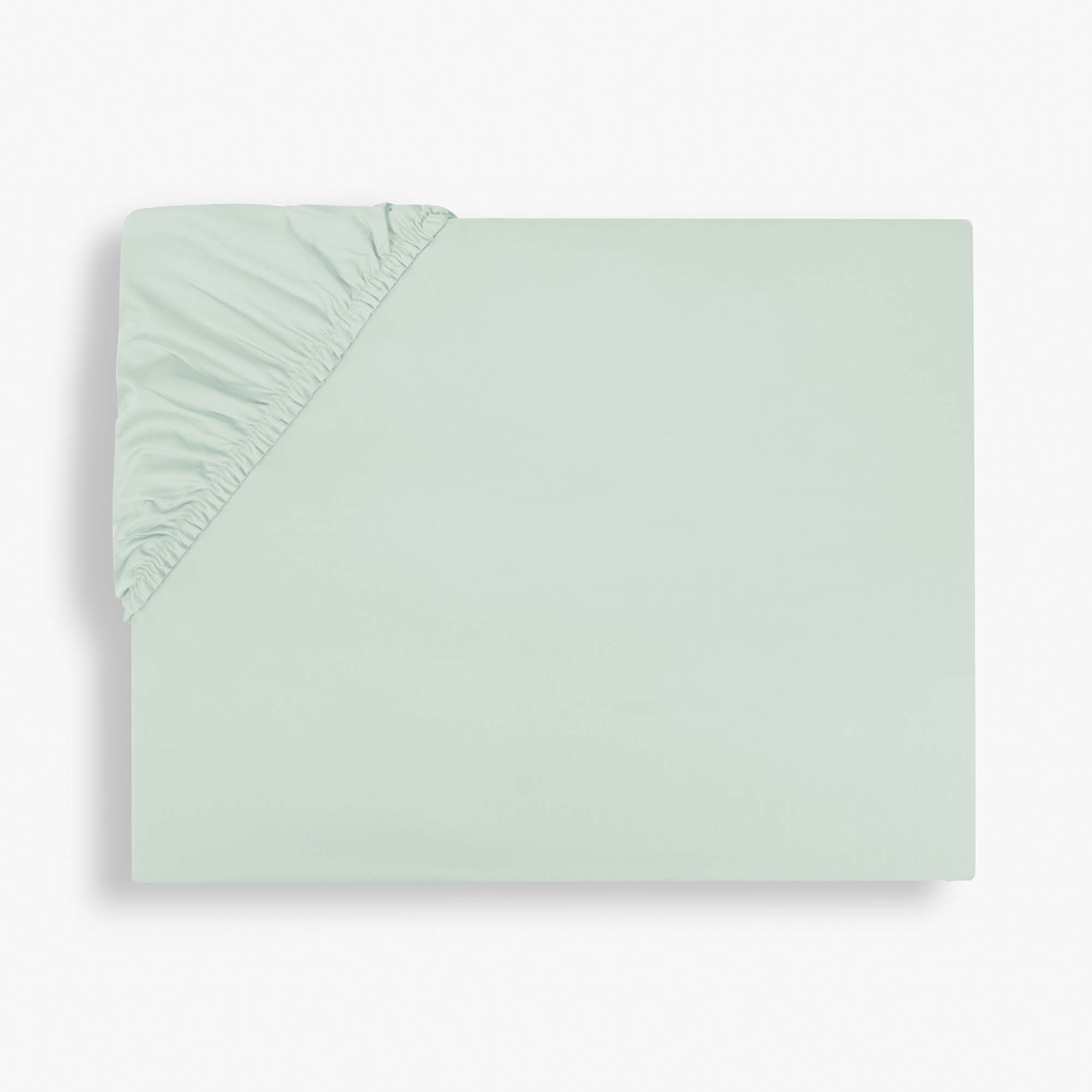 Sábana bajera algodón egipcio Satén 600 H Amalia Home Collection - Verde Cama 150 cm Verde-1