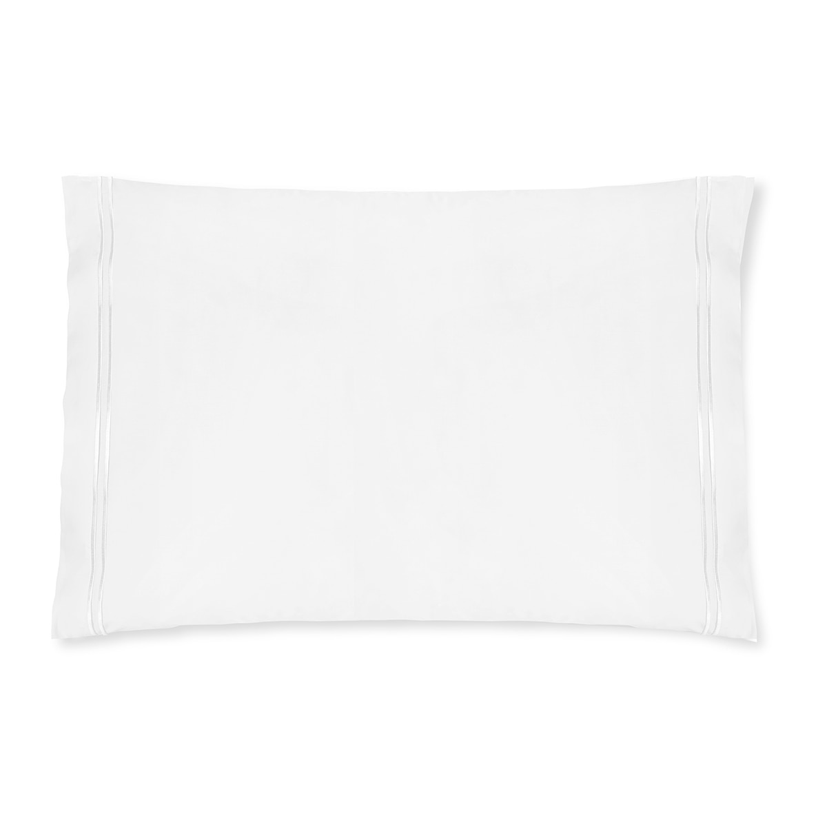 Funda de almohada algodón egipcio Satén 600 H Amalia Home Collection - Blanco 50 x 105 cm Blanco-1