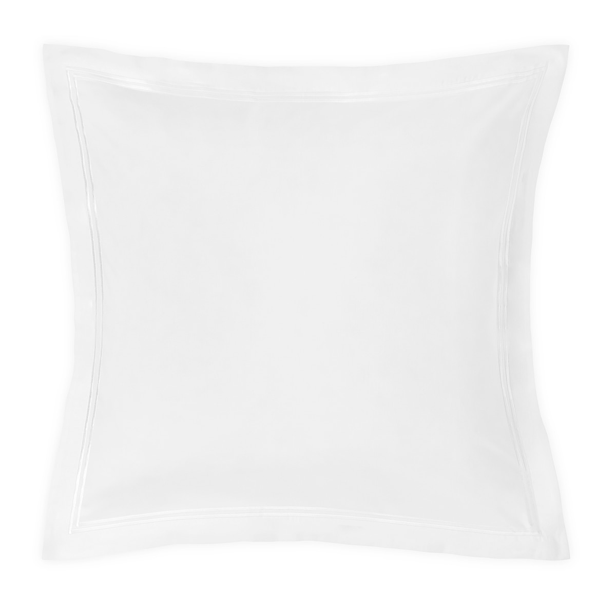 Funda de cuadrante algodón egipcio Satén 600 H Amalia Home Collection - Blanco 60 x 60 cm Blanco-1