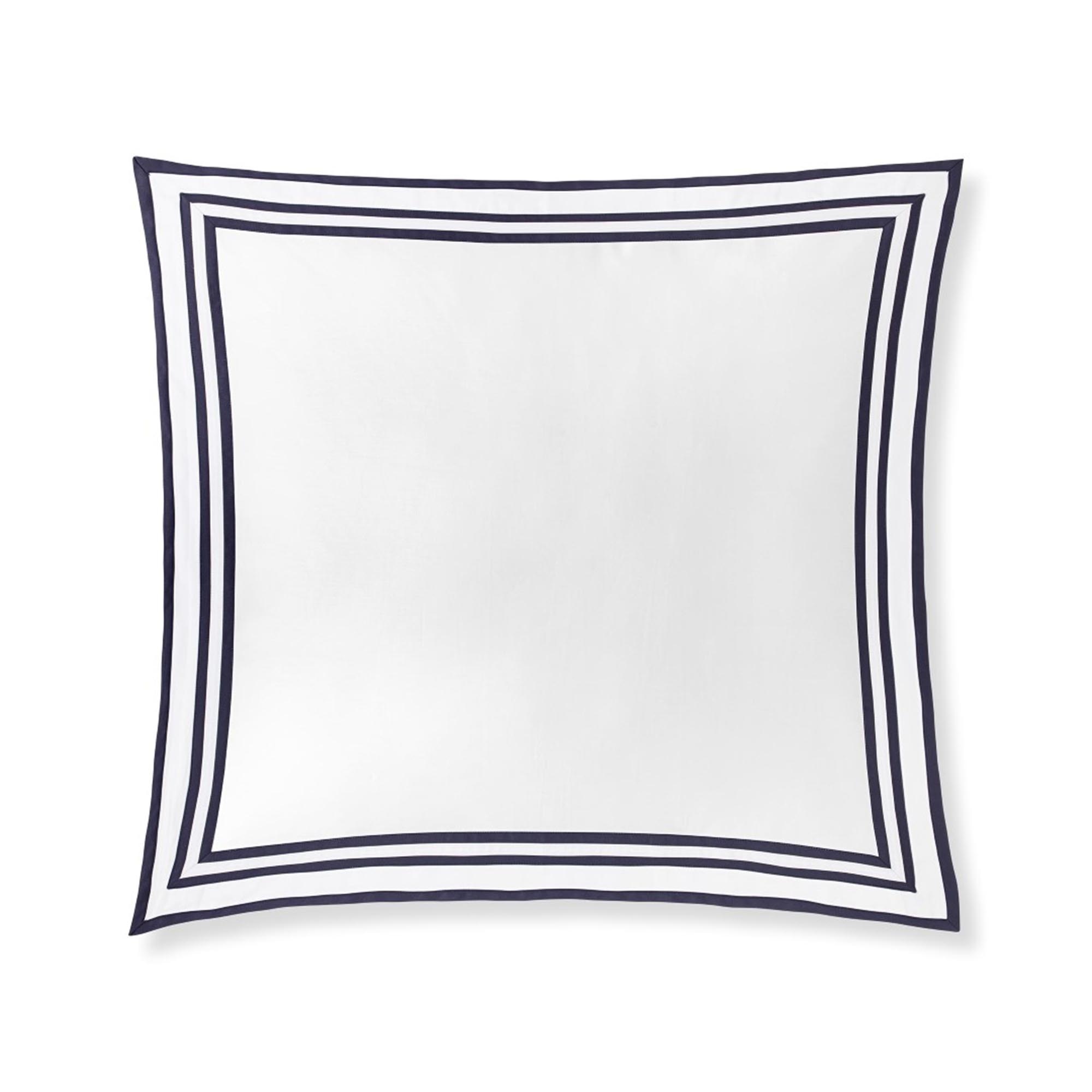 Funda de cuadrante satén algodón egipcio 400 hilos Sonata Amalia Home Collection - Azul marino 60 x 60 cm Azul marino-1