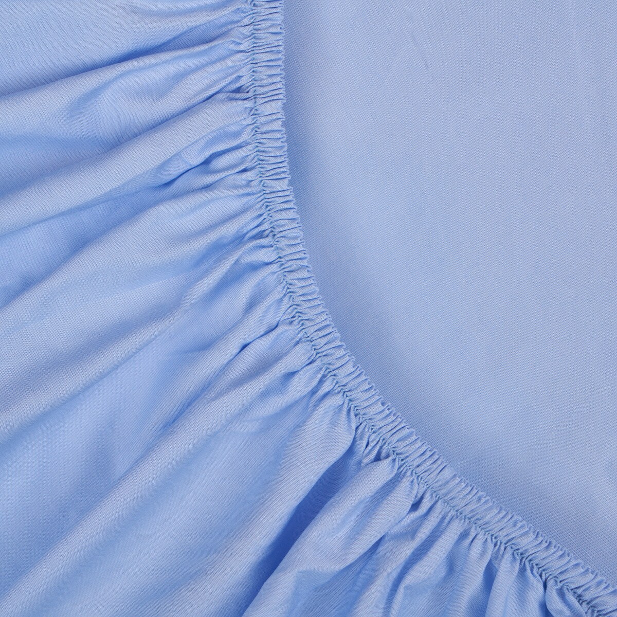 Sábana bajera ajustable algodón egipcio 200 hilos Tacto Bassols - Azul Cama 90 cm Azul-2