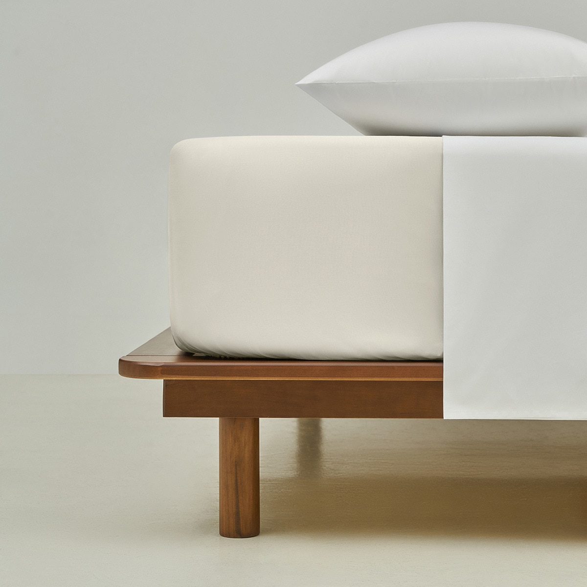 Sábana bajera ajustable algodón egipcio 200 hilos Tacto Bassols - Natural Cama 90 cm Natural-1