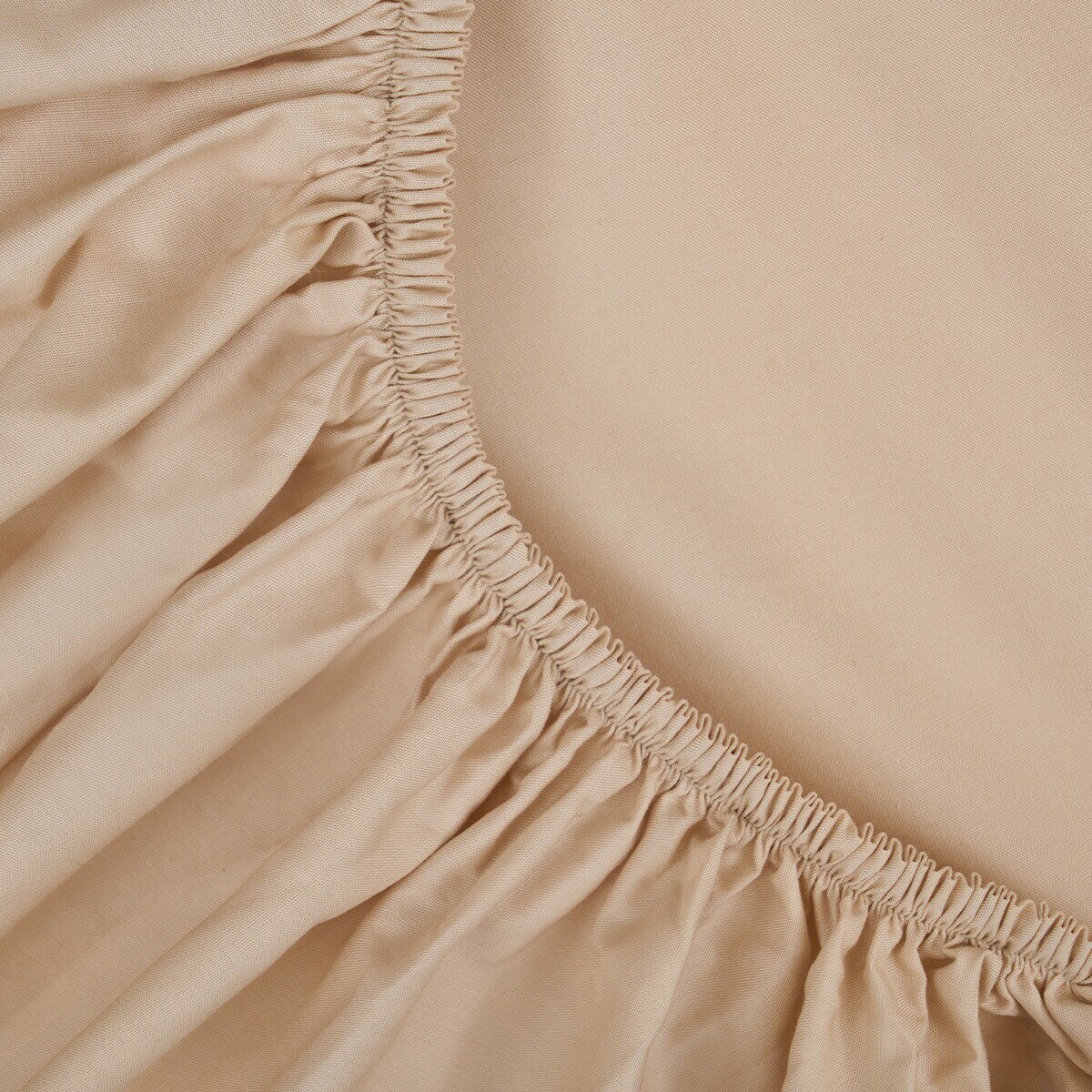 Sábana bajera ajustable algodón egipcio 200 hilos Tacto Bassols - Beige Cama 90 cm Beige-2