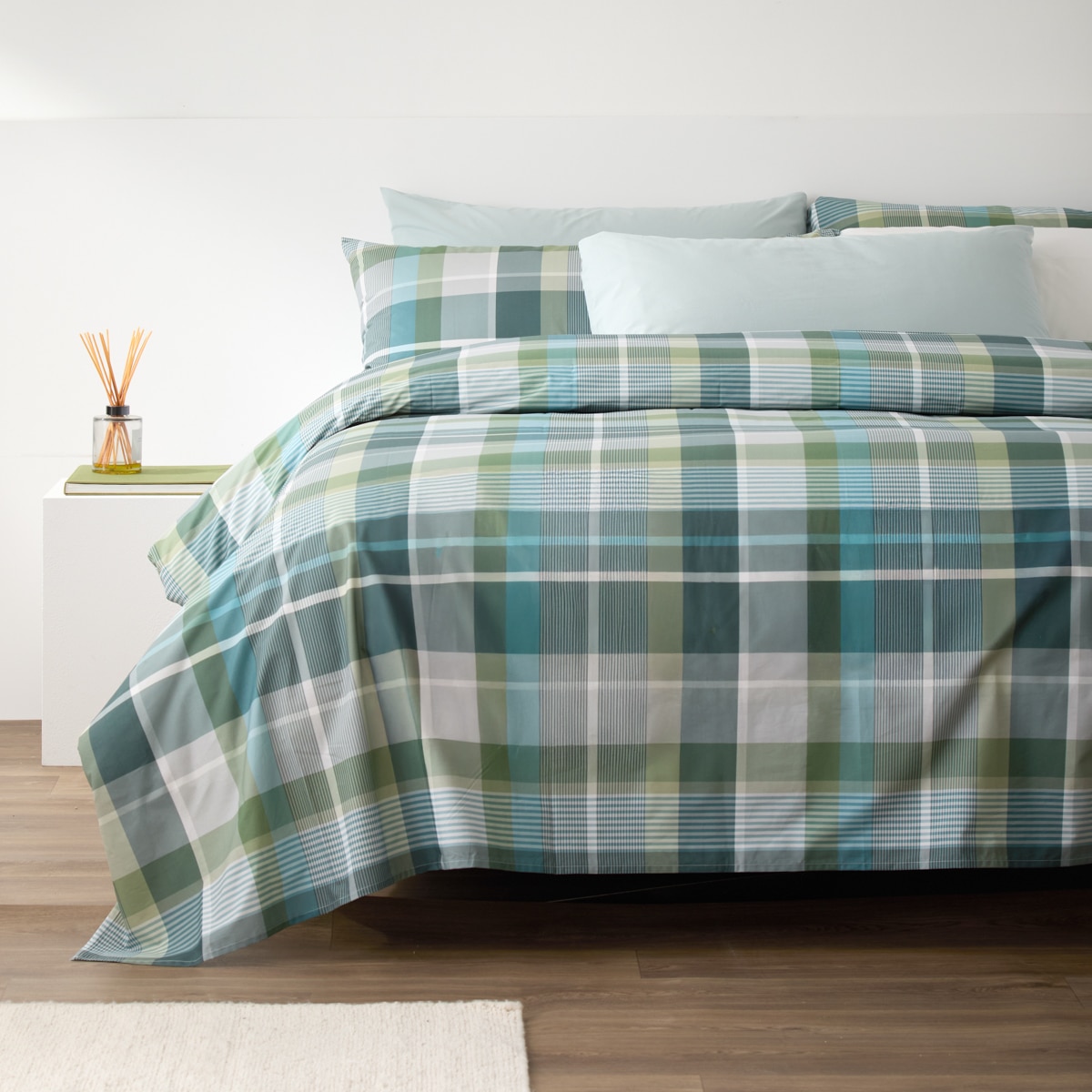 Conjunto de Capa de Edredão de Algodão Spencer Água-1