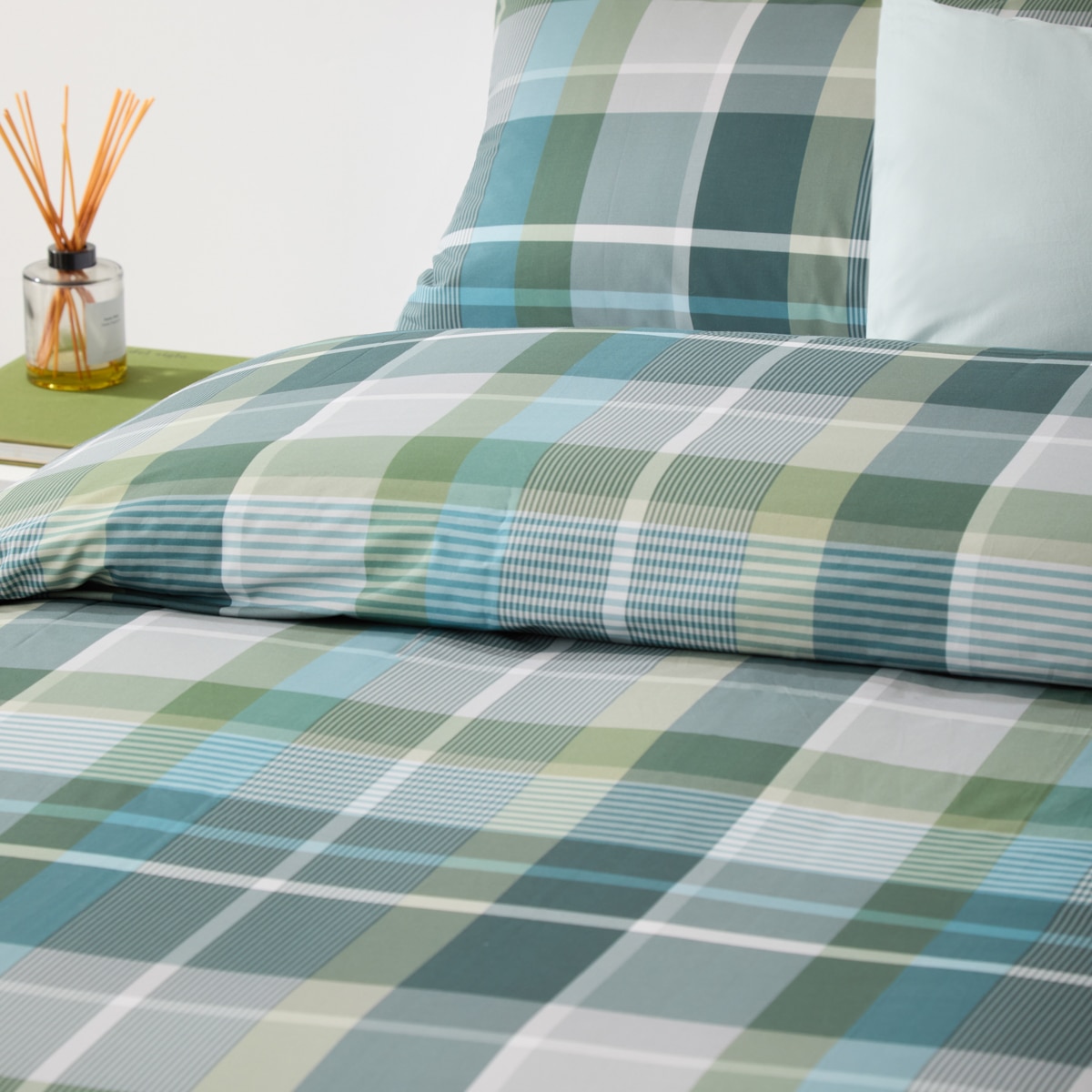 Conjunto de Capa de Edredão de Algodão Spencer Água-3