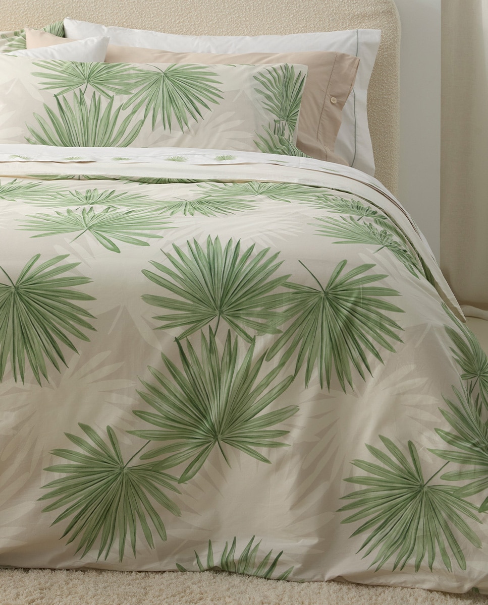 Imagem 0 de Conjunto de Capa de Edredão de Algodão Percal Selva