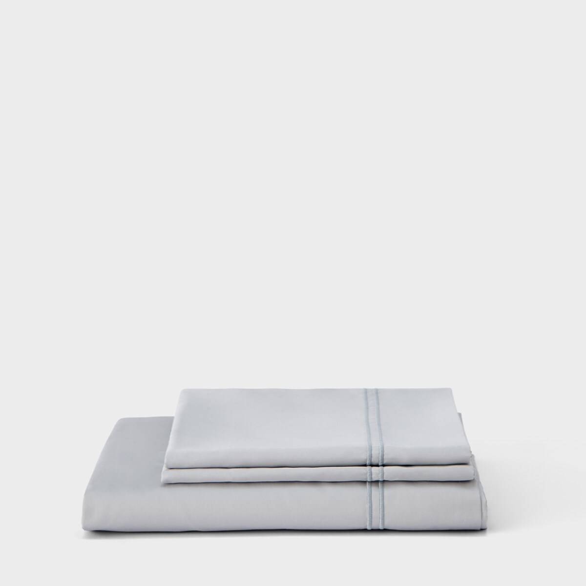 Conjunto de Capa de Edredão Prince em Algodão - 400 Fios Cinzento-2