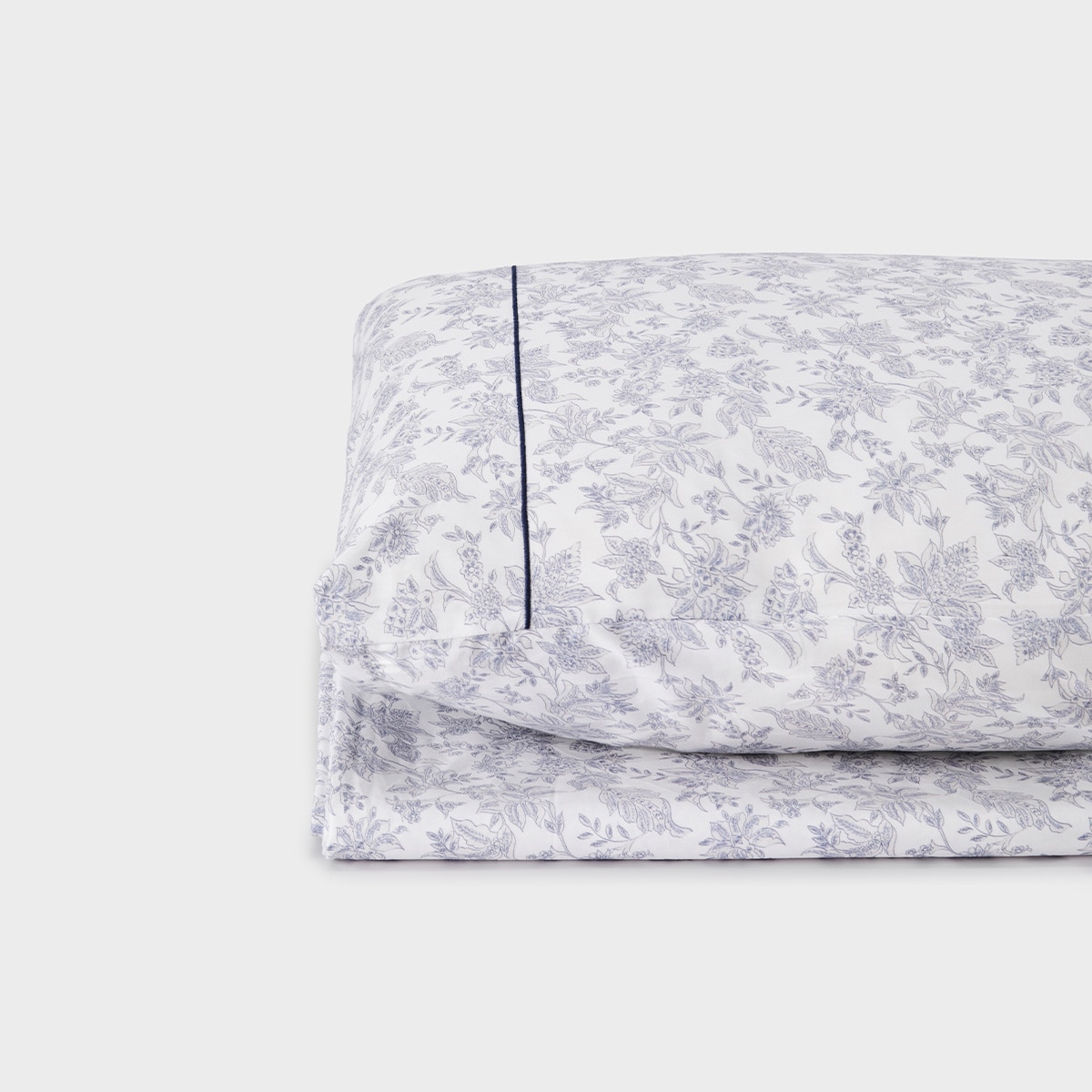 Conjunto de Lençóis de Cetim de Algodão Caseo Azul-2