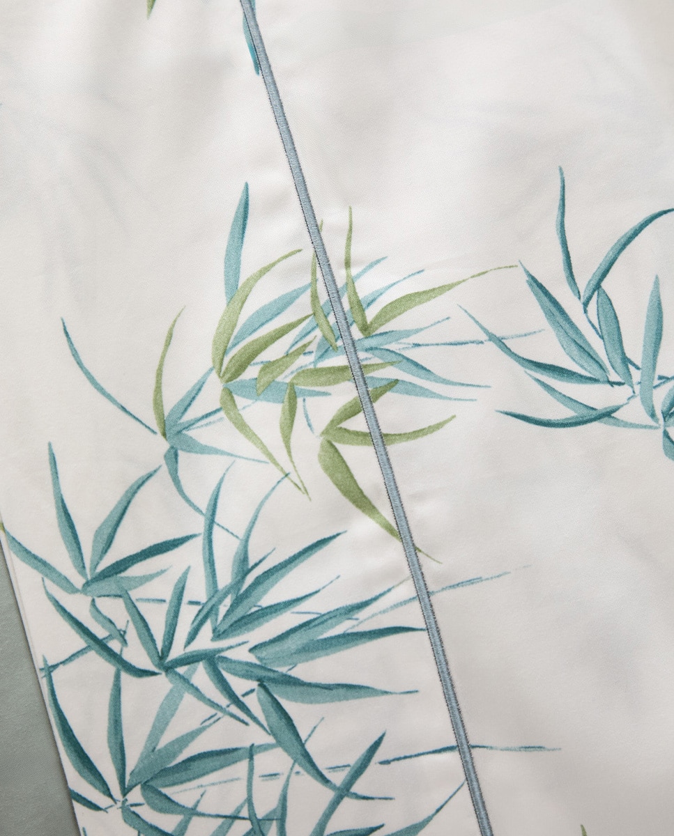 Conjunto de Lençóis de Algodão Acetinado Lane Verde Água-4