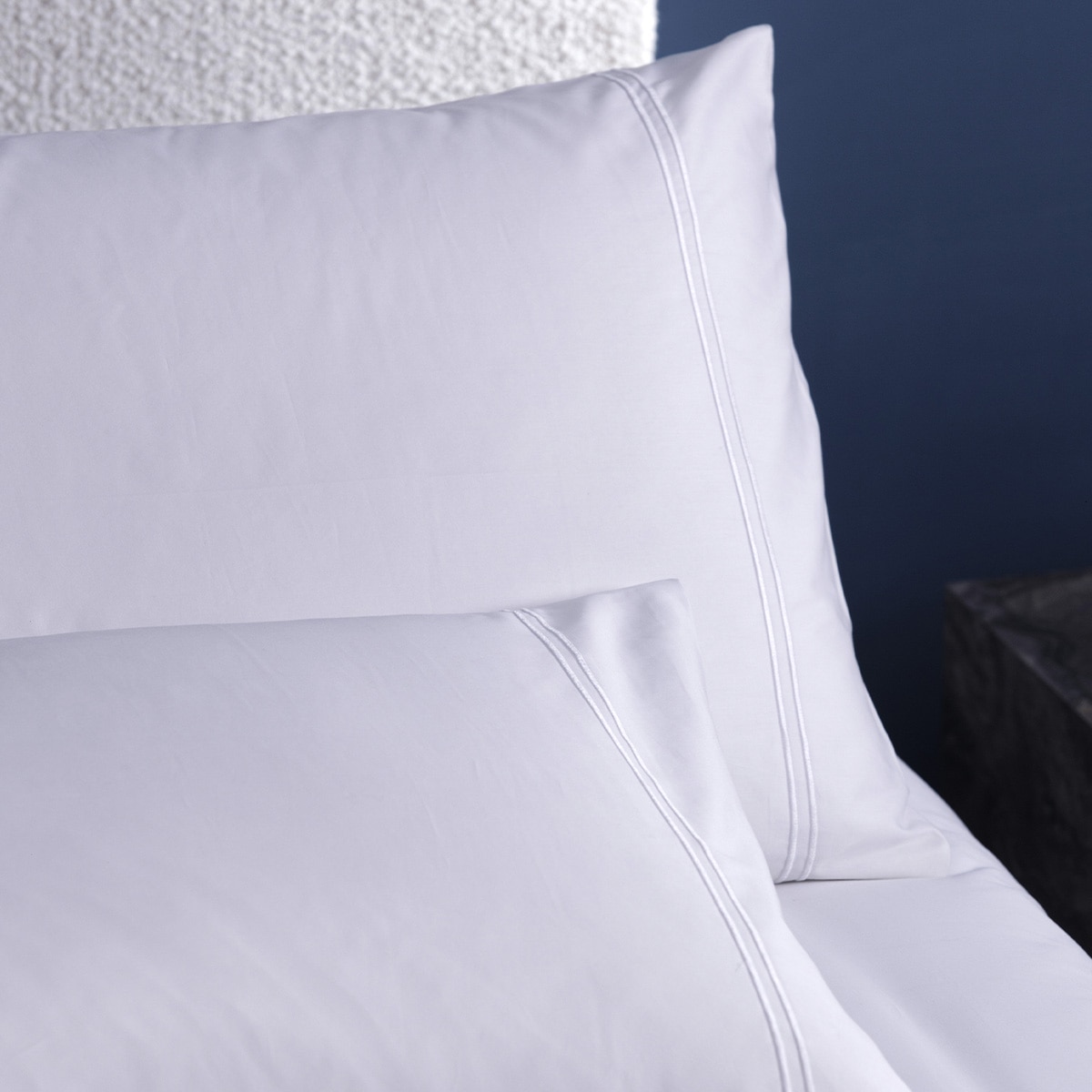 Conjunto de Lençóis Prince em Algodão de 400 Fios Branco-2