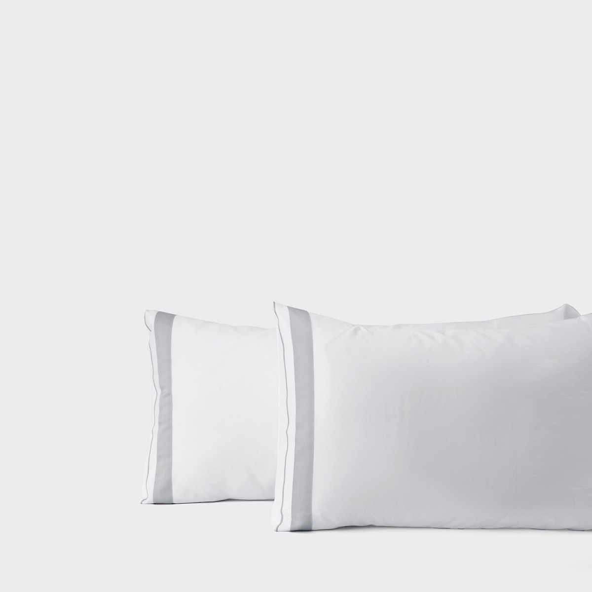 Conjunto de Lençóis de Cetim e Algodão Tiffany Cinzento-4