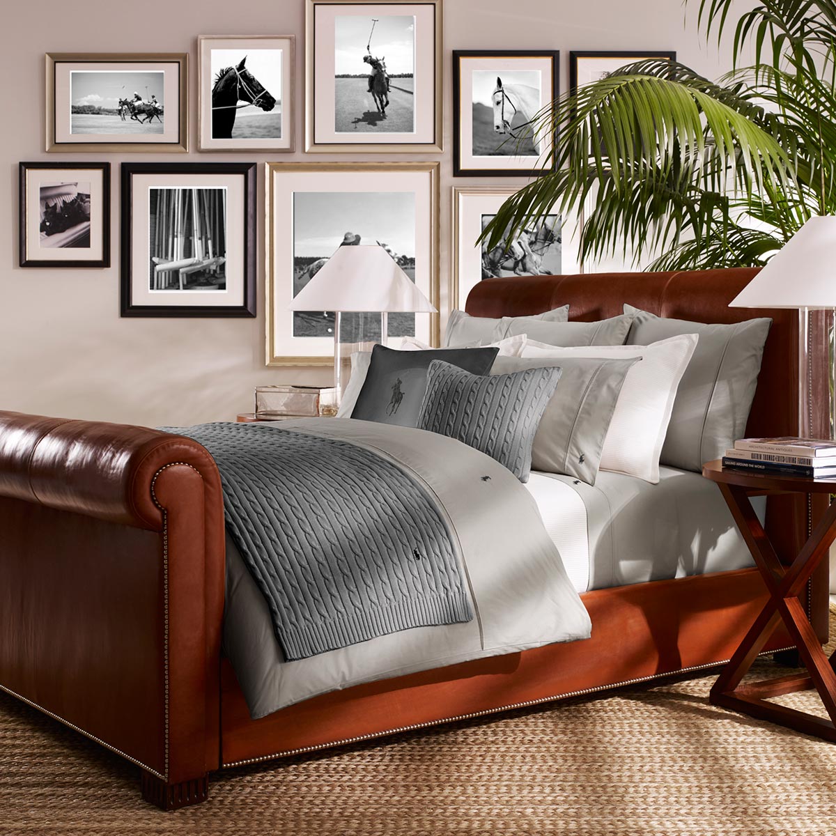 Manta decorativa Cable Ralph Lauren Home - Carbón 137 x 183 cm Carbón-2