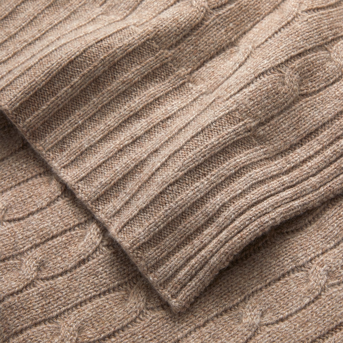 Manta Decorativa Cashmere Natural-2