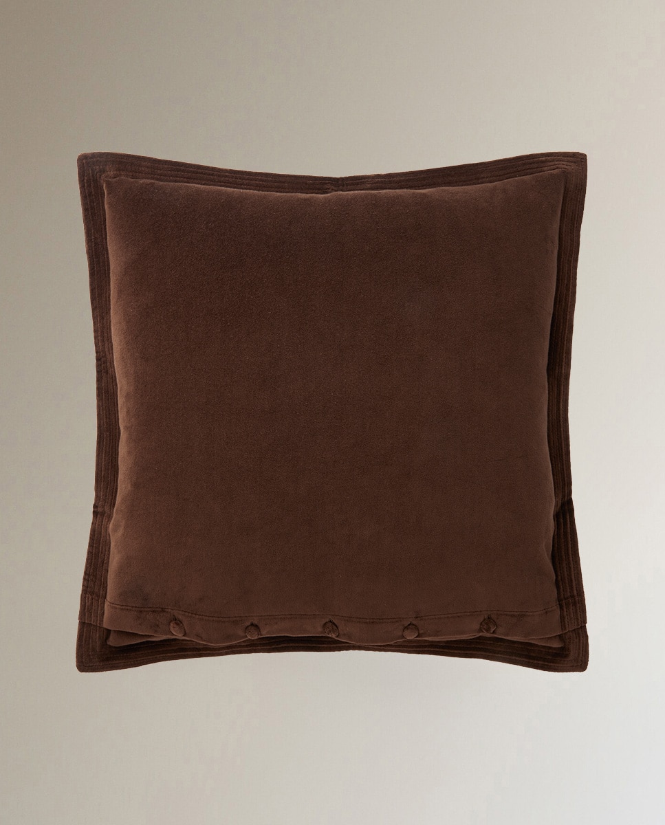Funda de cojín Velvet Ralph Lauren Home - Marrón 50 x 50 cm Marrón-2