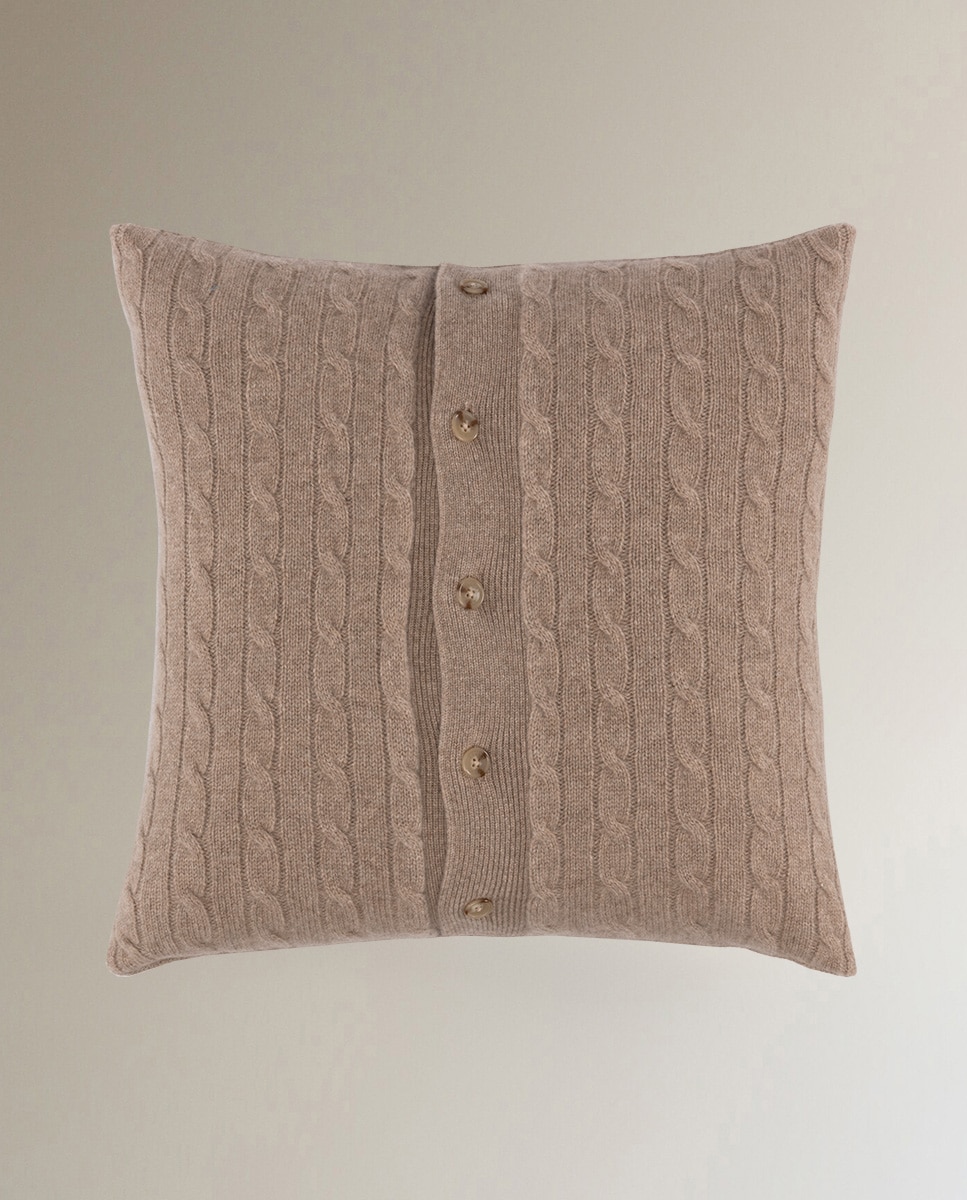 Capa de almofada Cashmere Ralph Lauren Home Castanho-2
