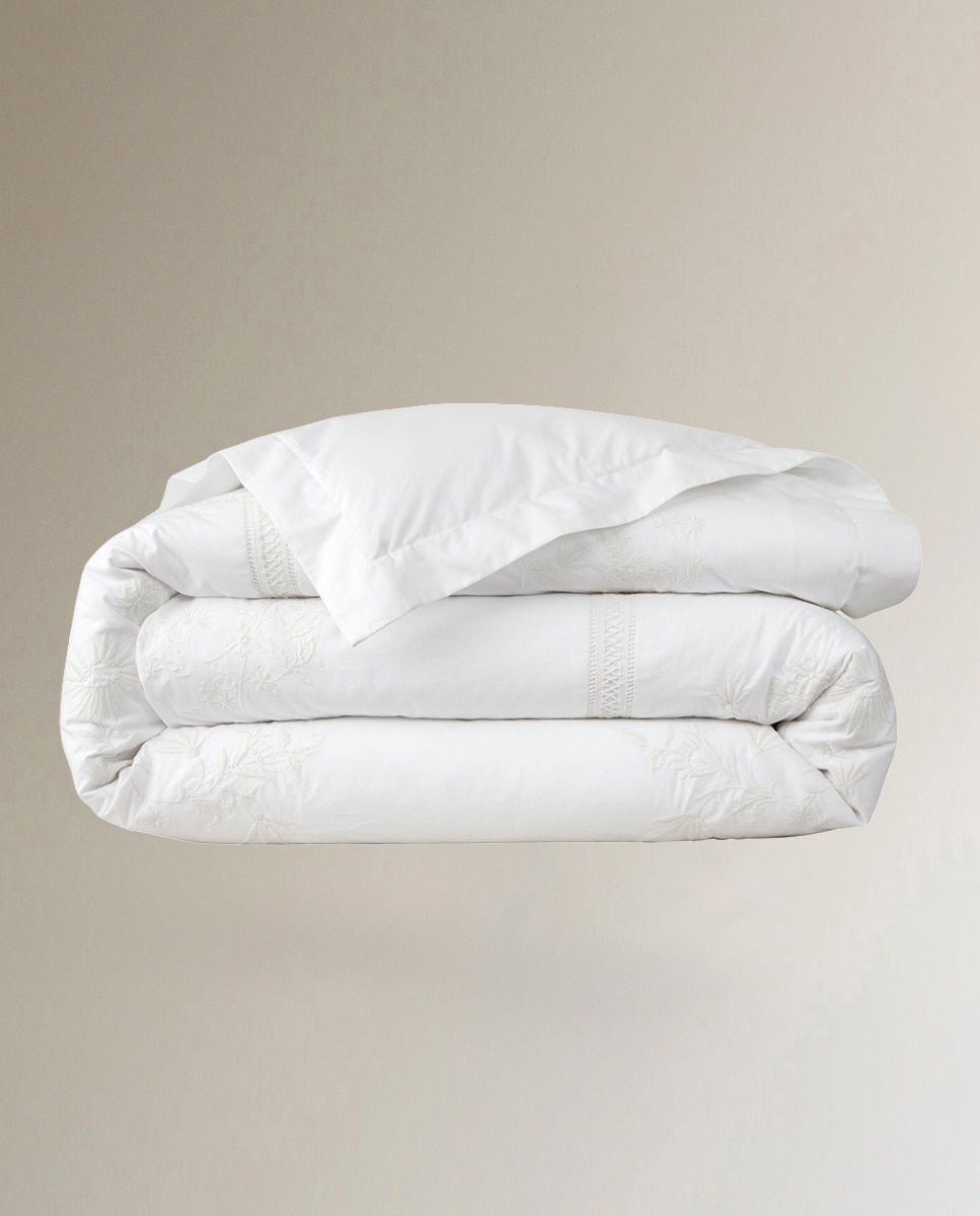 Capa de Edredão de Algodão Meadown Lane Branco-3