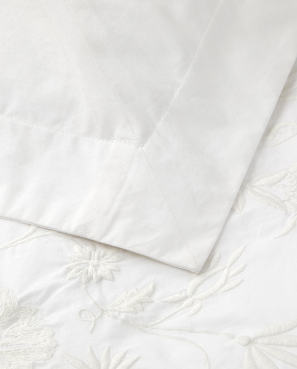 Capa de Edredão de Algodão Meadown Lane Branco-4
