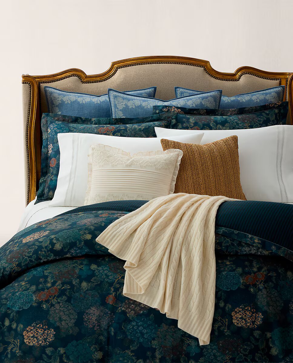 Funda nórdica algodón satén Cordelia Ralph Lauren Home - Multicolor Cama 180 cm Multicolor-1