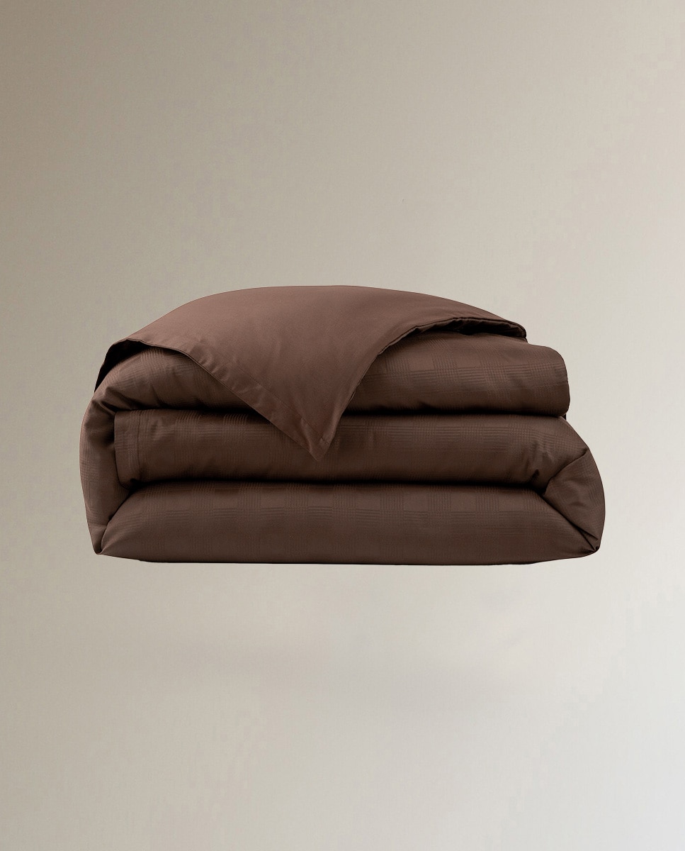 Funda nórdica algodón jacquard Hartleigh Ralph Lauren Home - Marrón Cama 180 cm Marrón-3