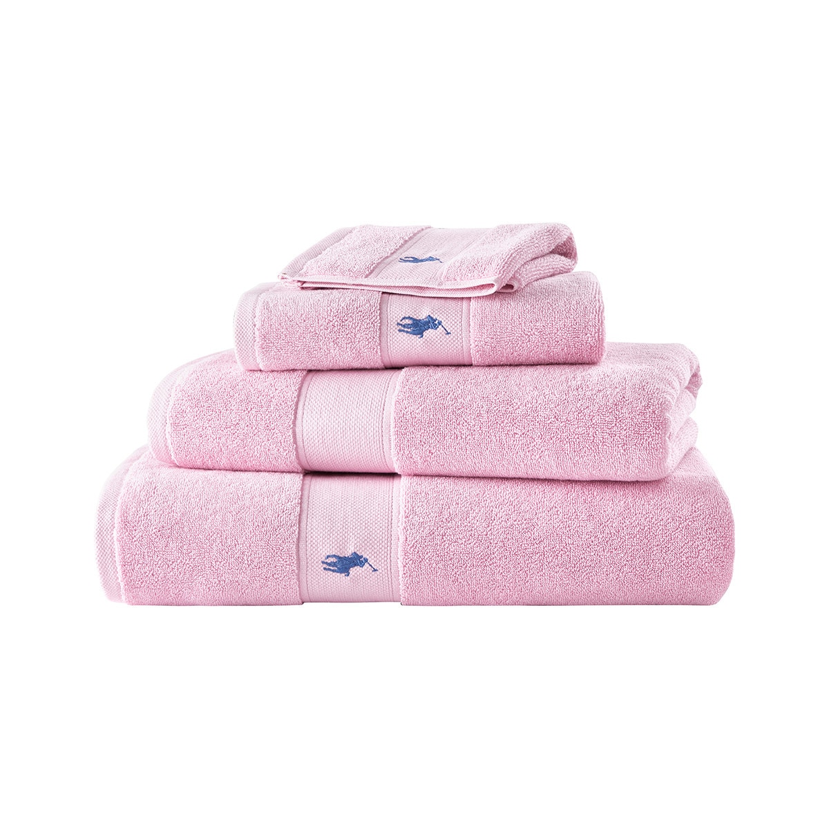 Toalla de baño algodón 600 gr/m² Polo Player Ralph Lauren Home - Rosa Tocador Rosa-1