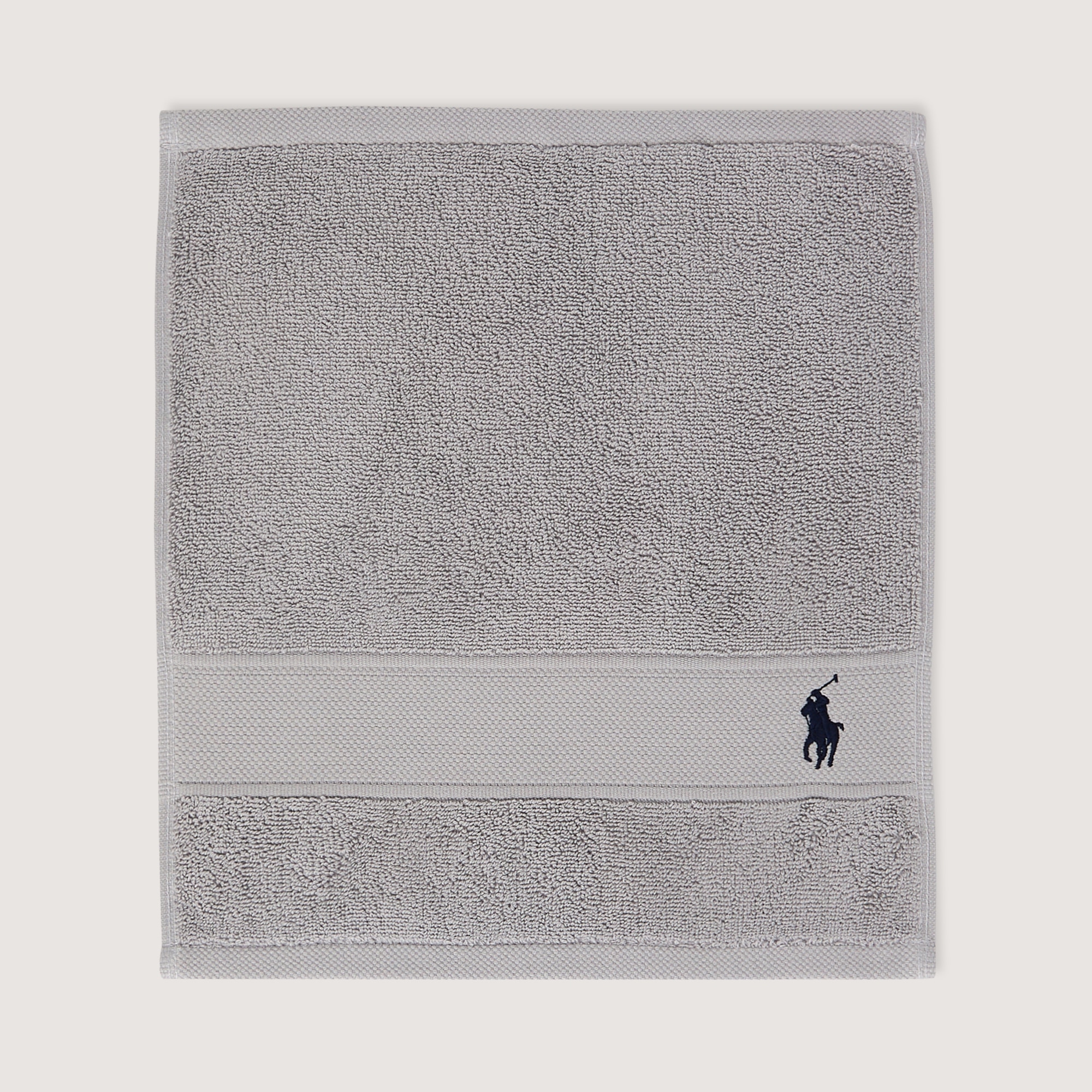Toalla de baño algodón 600 gr/m² Polo Player Ralph Lauren Home - Gris claro Tocador Gris claro-5