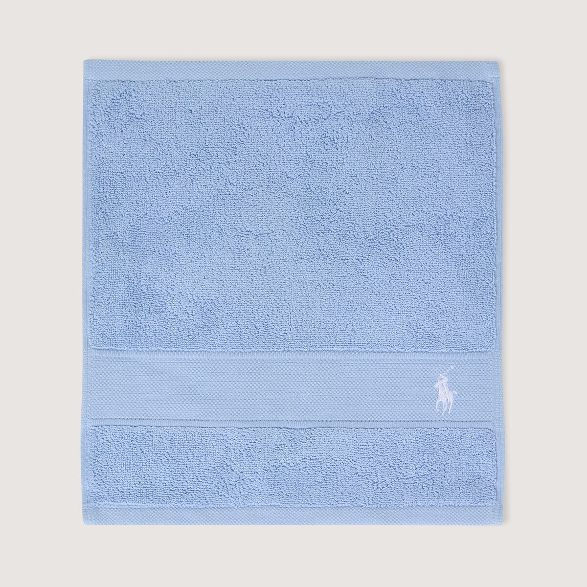 Toalla de baño algodón 600 gr/m² Polo Player Ralph Lauren Home - Azul claro Lavabo Azul claro-5