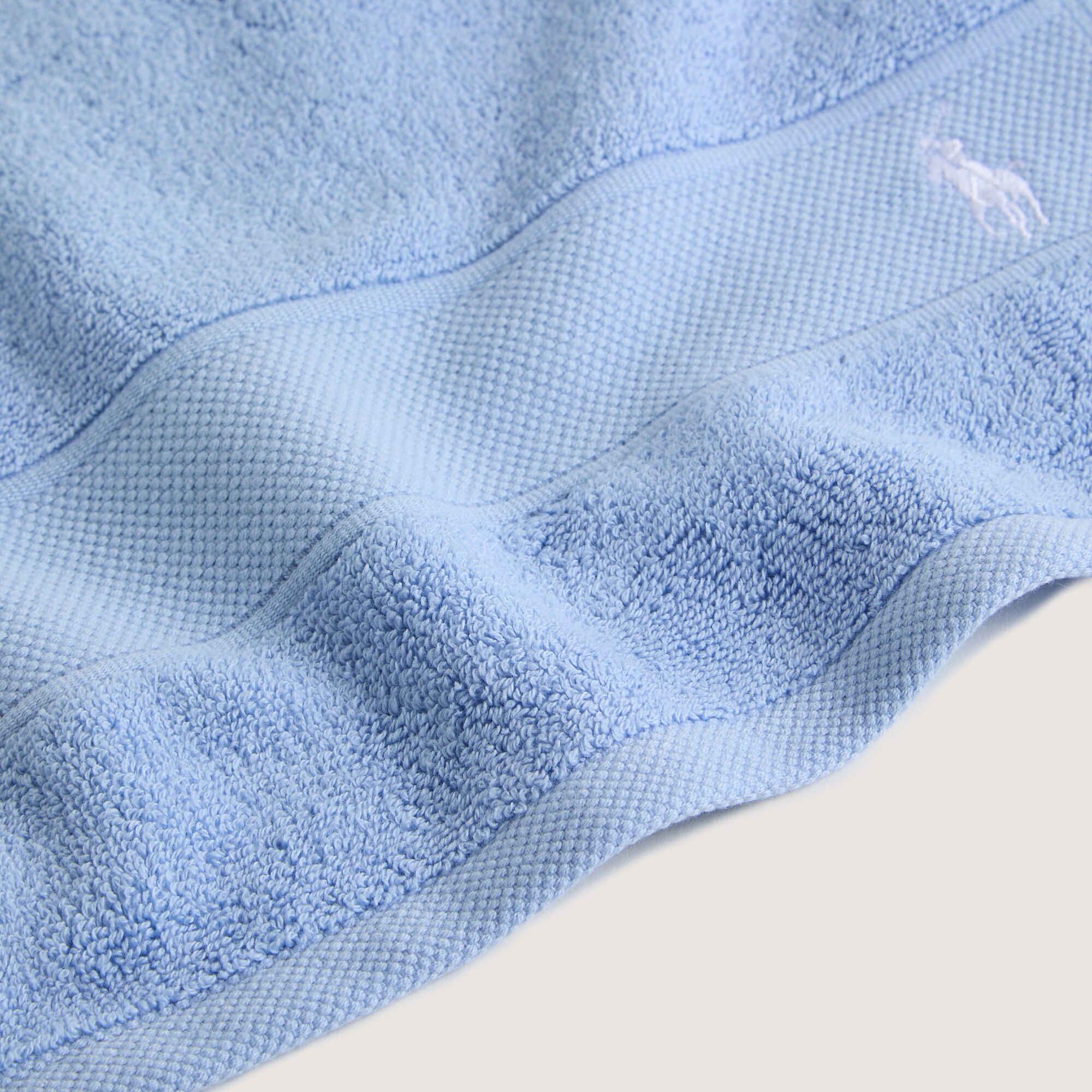 Toalla de baño algodón 600 gr/m² Polo Player Ralph Lauren Home - Turquesa Tocador Azul claro-2
