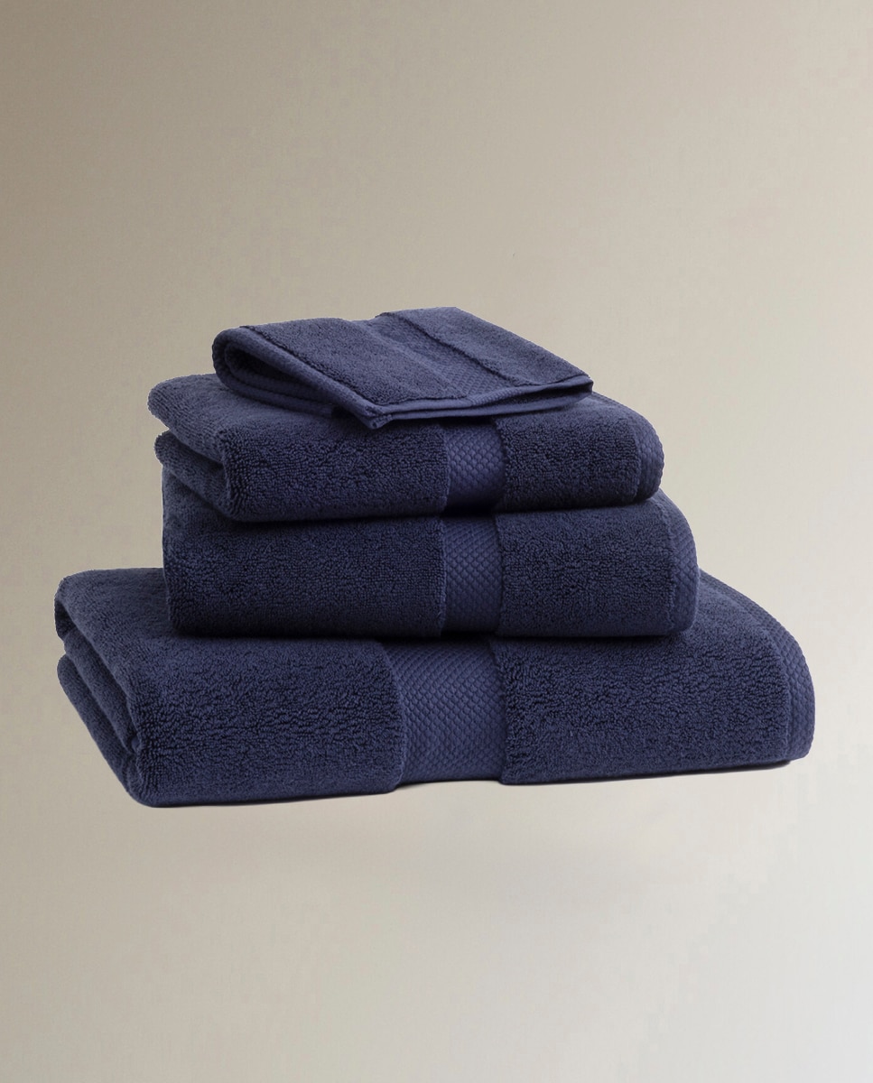 Toalla de baño algodón 750 gr/m2 Dulaney Ralph Lauren Home - Azul noche Tocador Azul noche-1