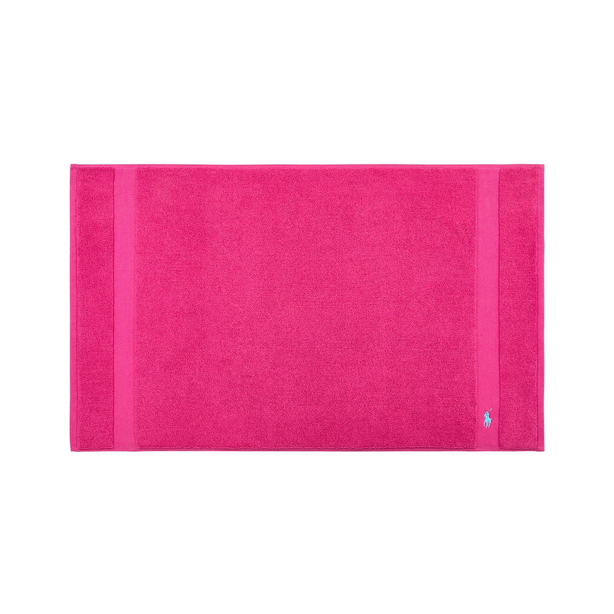 Alfombra de baño algodón Polo Player Ralph Lauren Home - Fucsia 55 x 90 cm Fucsia-1