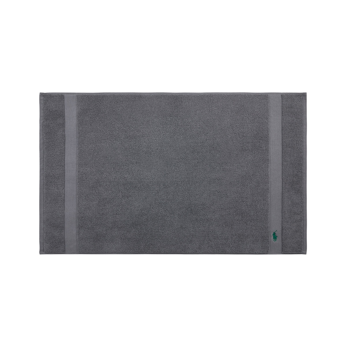 Alfombra de baño algodón Polo Player Ralph Lauren Home - Gris 55 x 90 cm Gris-1