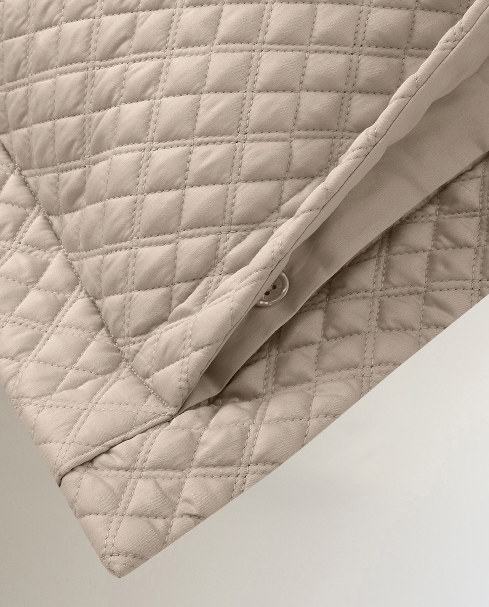 Funda de cuadrante satén de algodón Argyle Ralph Lauren Home - Beige 65 x 65 cm Beige-3