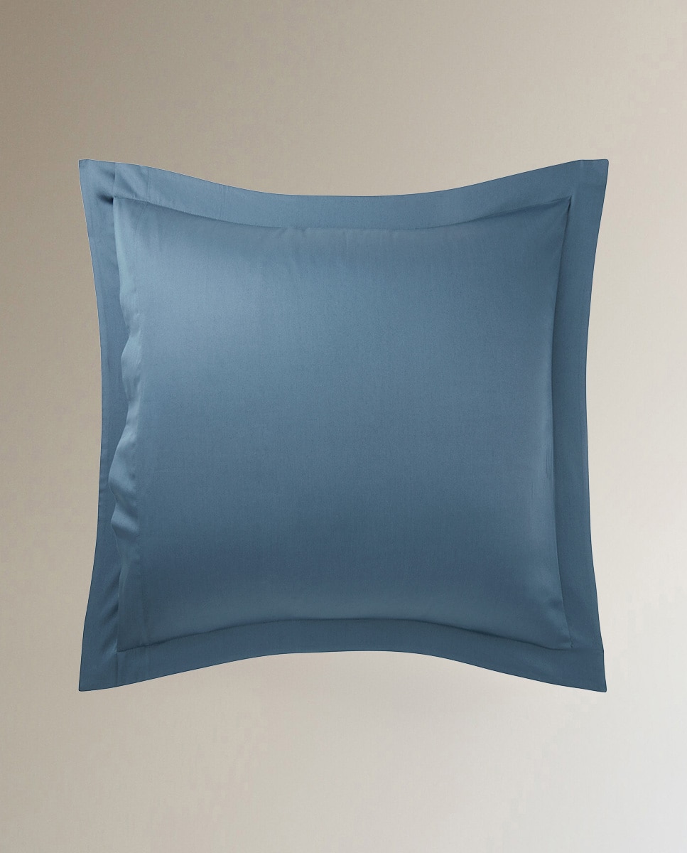 Capa de almofada em algodão jacquard Saddlebrook Ralph Lauren Home Azul-2