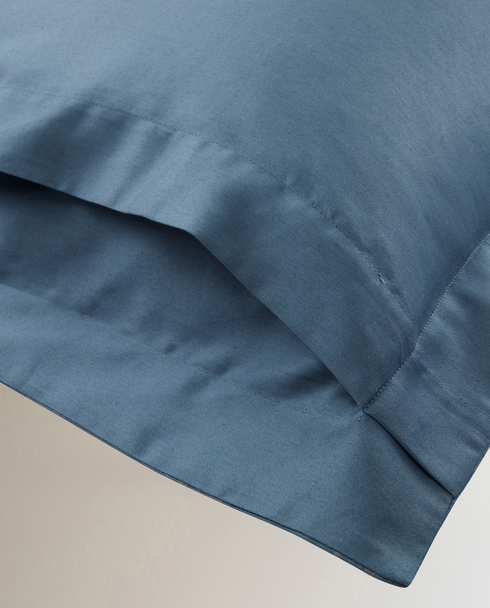Capa de almofada em algodão jacquard Saddlebrook Ralph Lauren Home Azul-3