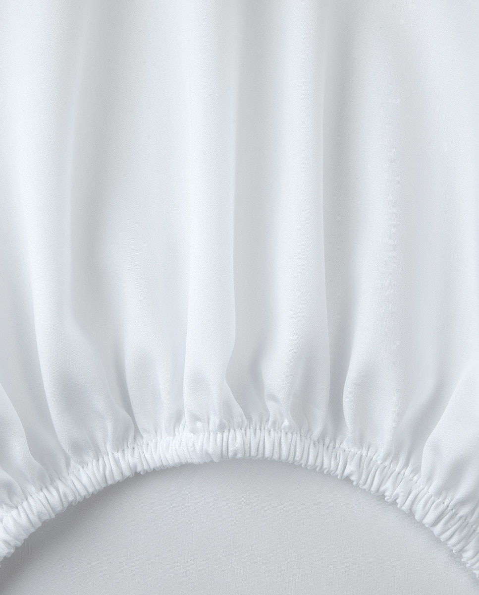 Lençol de baixo em algodão jacquard Hartleigh Ralph Lauren Home Branco-2
