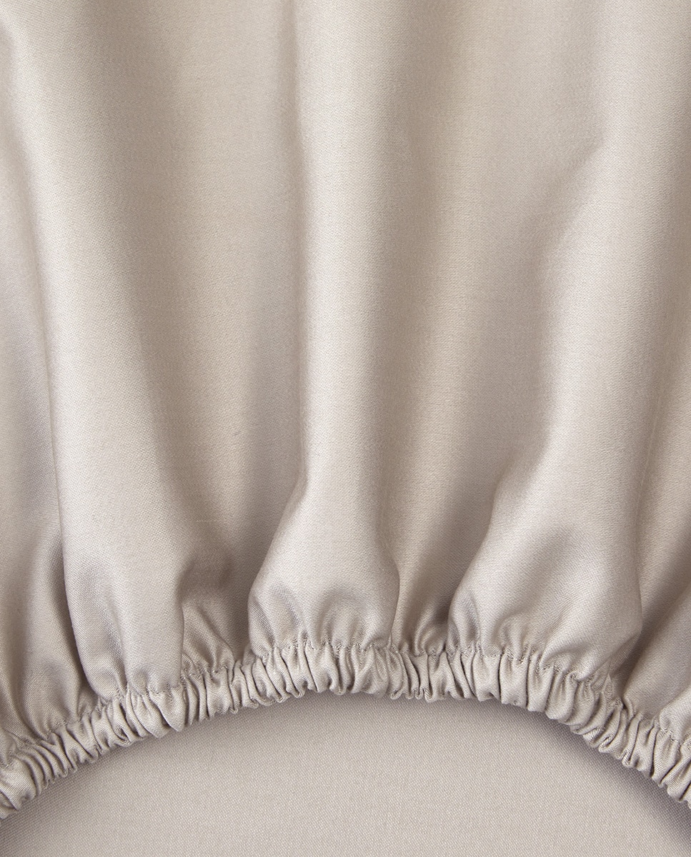 Sábana bajera algodón satén RL 624 Ralph Lauren Home - Beige Cama 180 cm Beige-2
