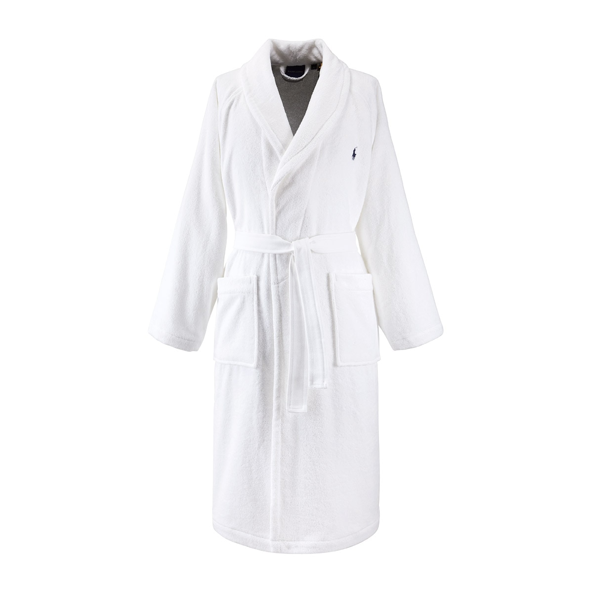 Albornoz algodón 450 gr/m2 Polo Player 24 Ralph Lauren Home - Blanco M Blanco-1