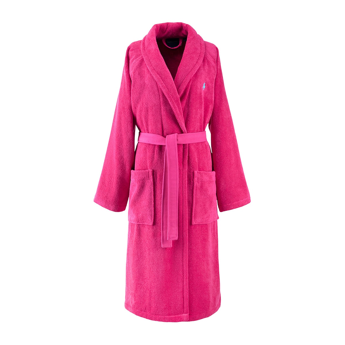Albornoz algodón 450 gr/m2 Polo Player 24 Ralph Lauren Home - Fucsia M Fucsia-1