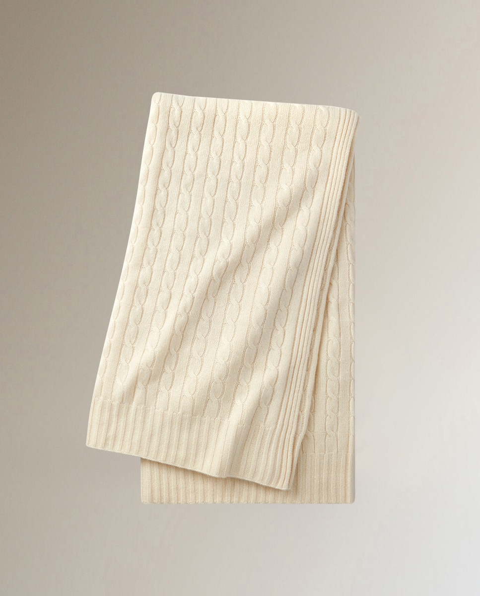 Imagen 0 de Manta decorativa Cashmere Ralph Lauren Home Crudo
