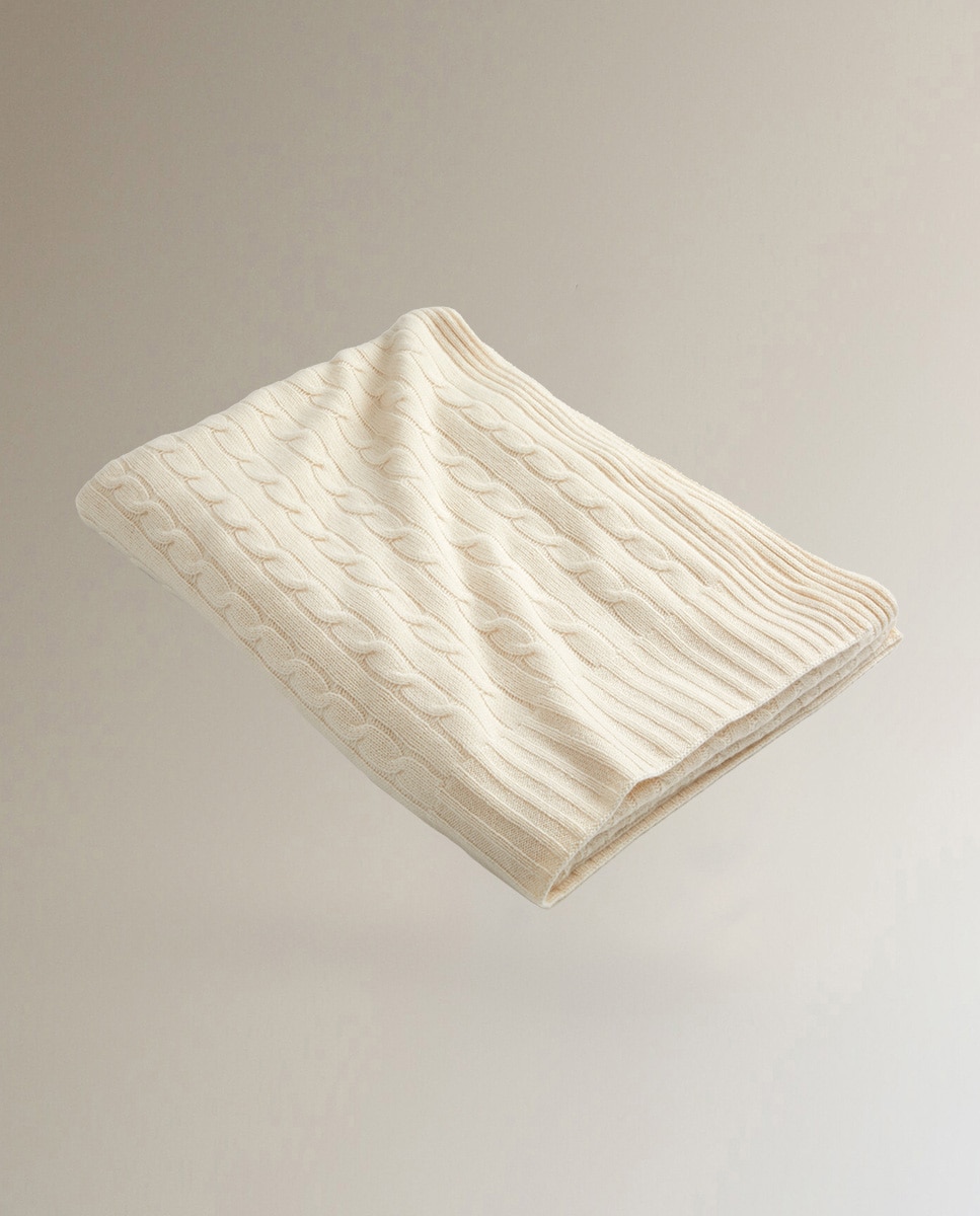Manta decorativa Cashmere Ralph Lauren Home - Crudo 150 x 150 cm Crudo-2