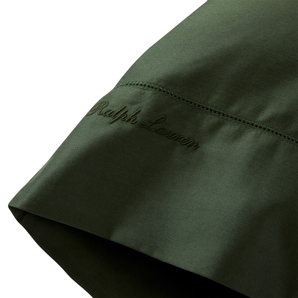 Conjunto de 2 Fronhas de Cetim de 624 Fios RL 624 Verde-2