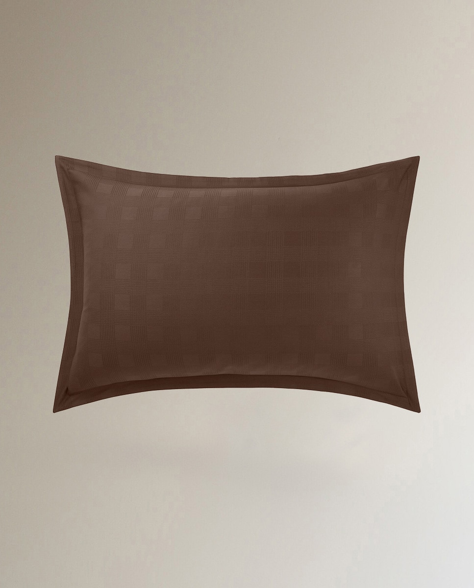 Imagen 1 de Funda de almohada algodón jacquard Hartleigh Ralph Lauren Home - Marrón 50 x 75 cm Marrón