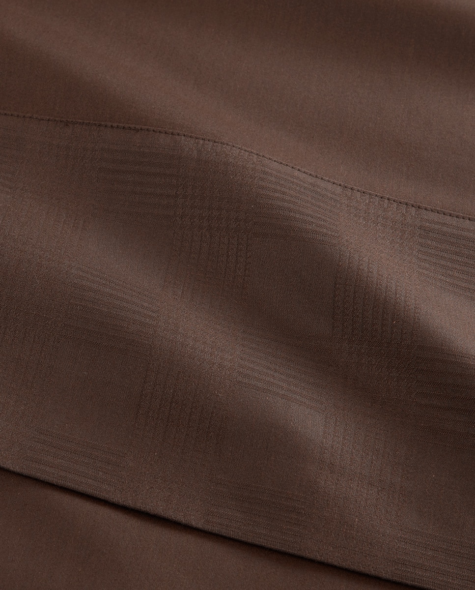 Sábana encimera algodón jacquard Hartleigh Ralph Lauren Home - Marrón Cama 150 cm Marrón-2