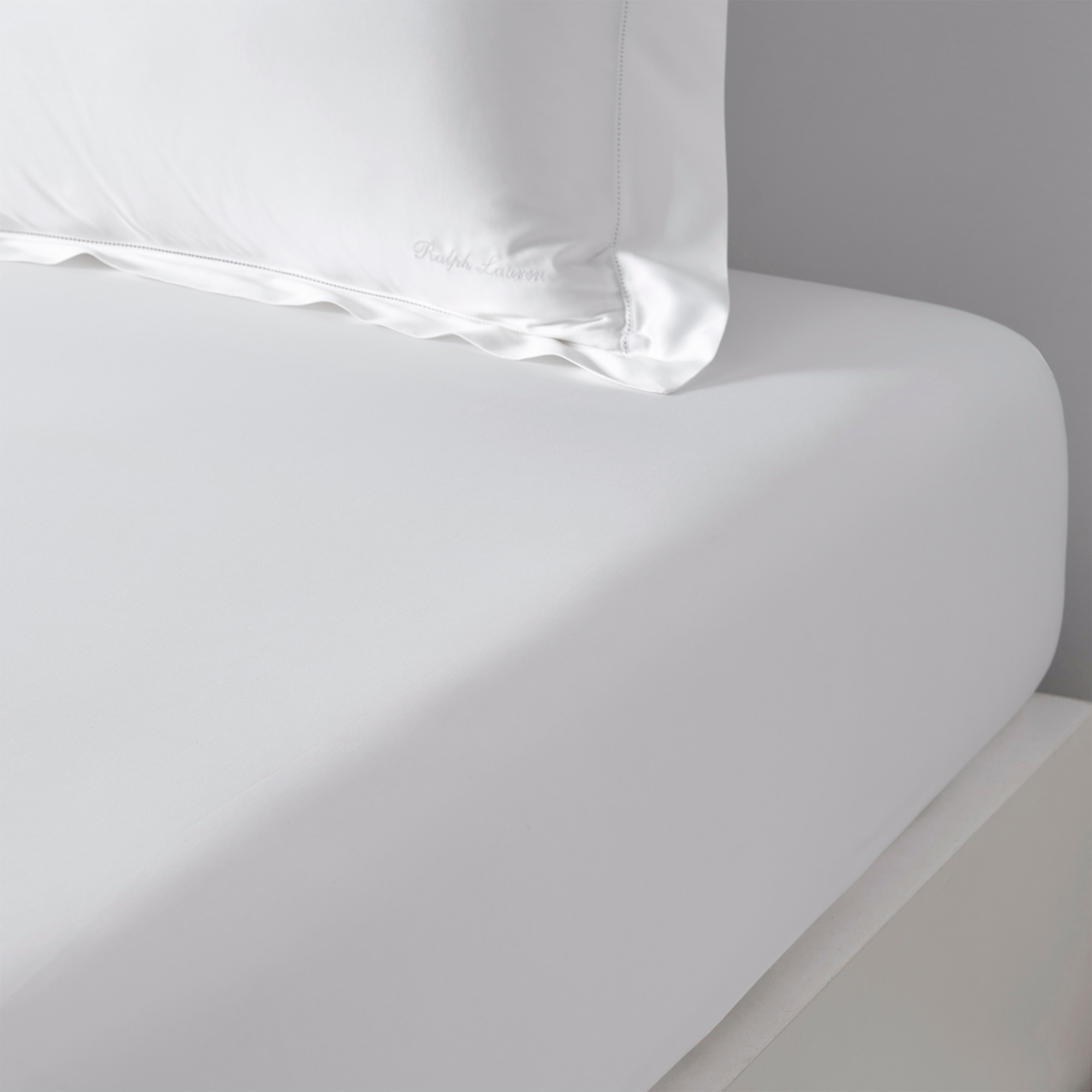 Lençol de Baixo de Algodão Acetinado RL 624 Branco-2