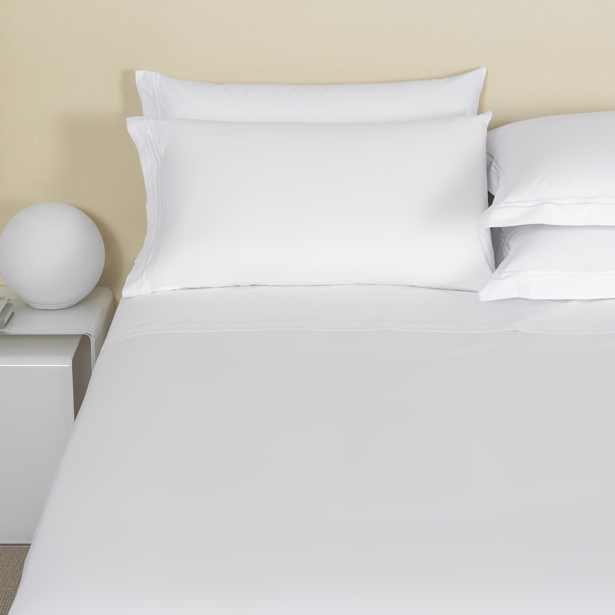 Funda de almohada percal de algodón Hotel Classic Frette - Blanco 51 x 71 cm Blanco-2