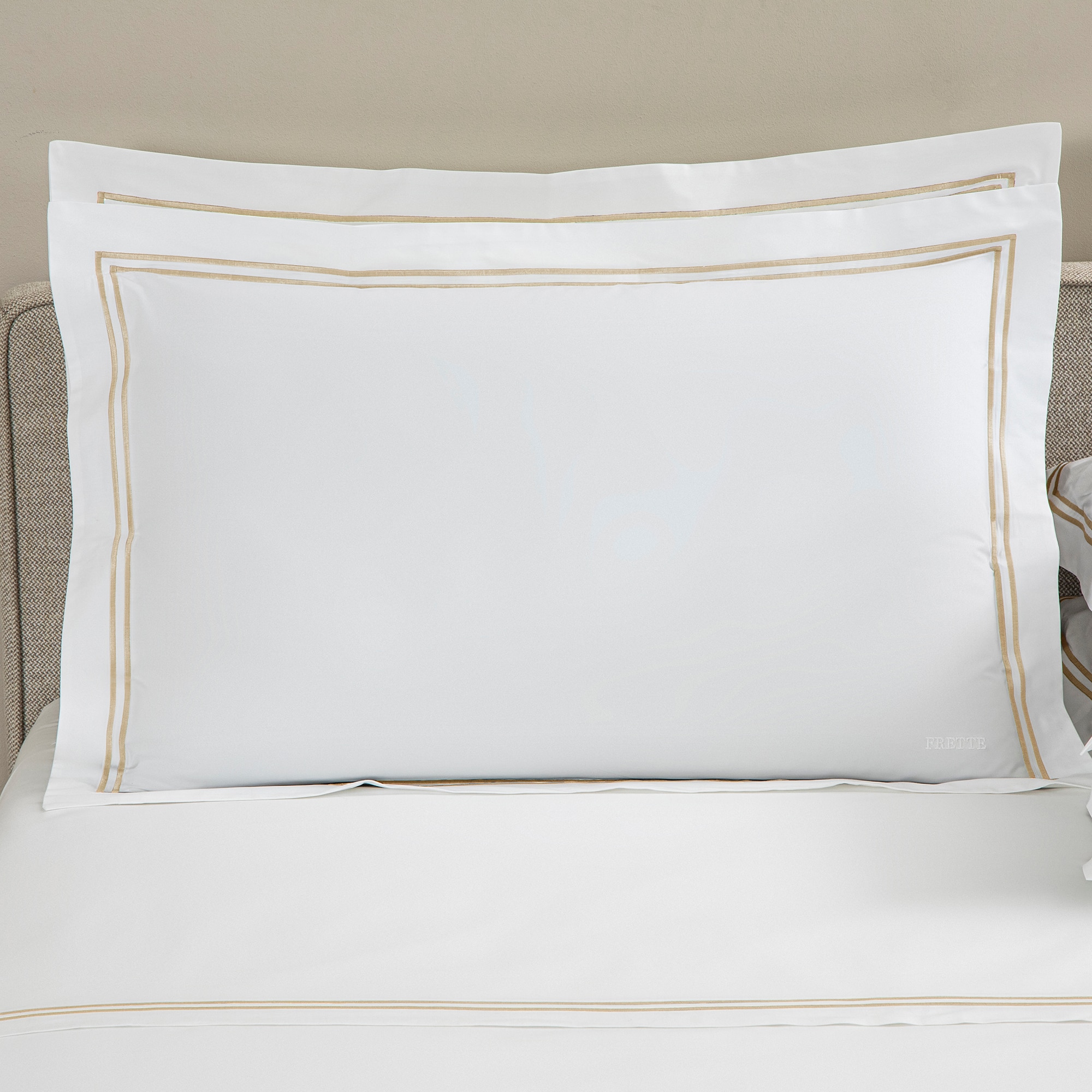 Funda de almohada percal de algodón Hotel Classic Frette - Blanco Savage 51 x 71 cm Blanco Savage-1