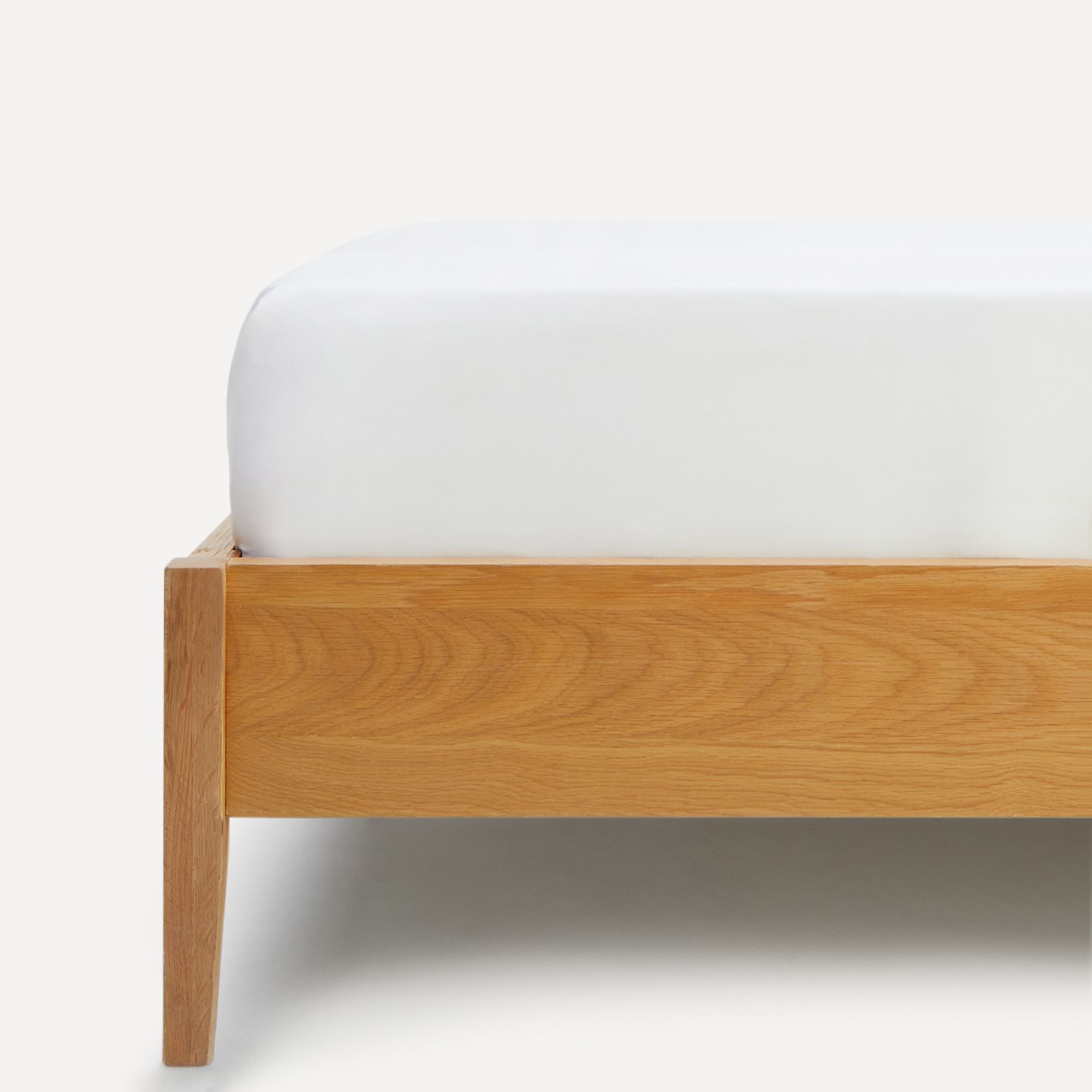 Lençol de baixo cetim de algodão Doppio Ajour Branco-1