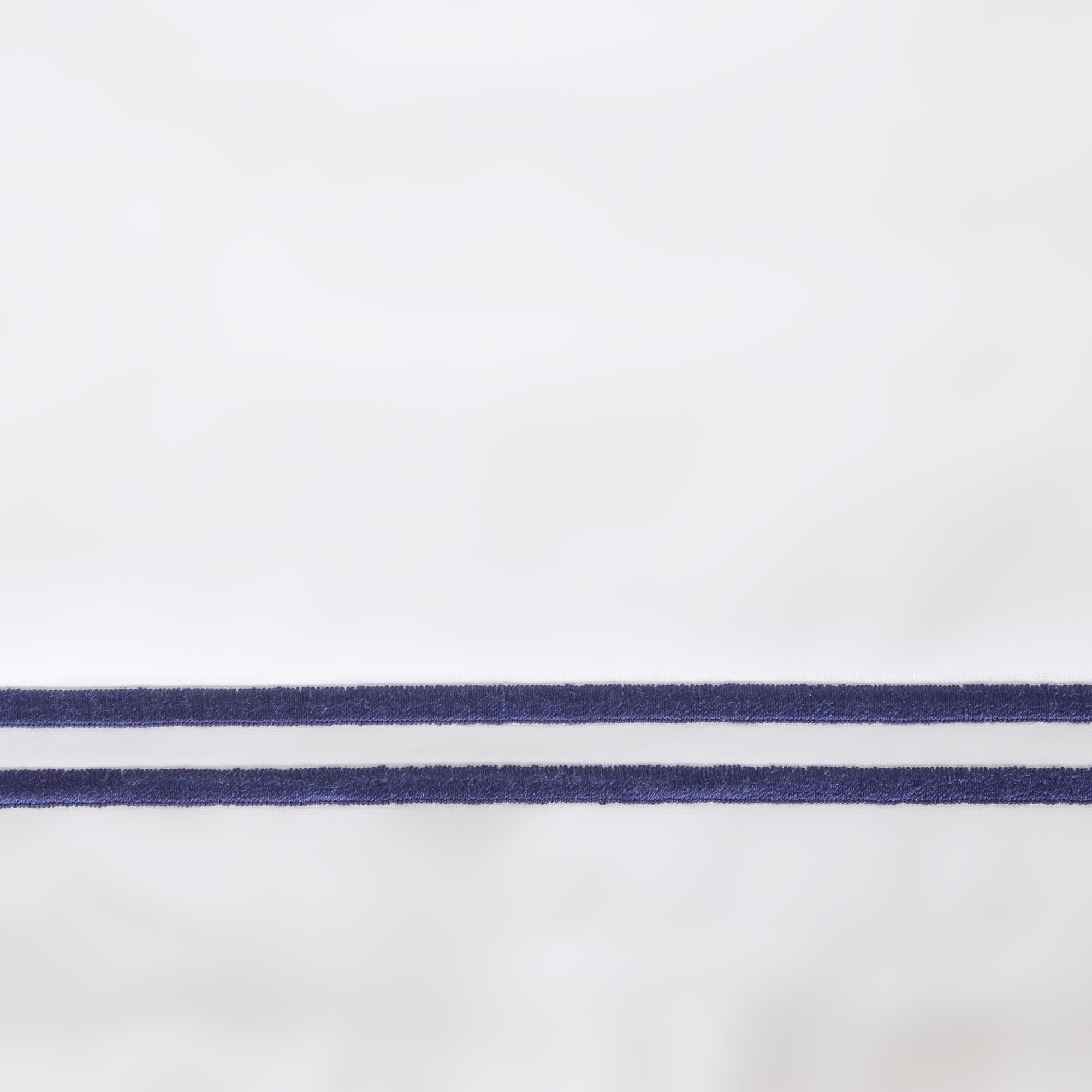 Juego de sábanas con bajera de algodón percal Hotel Classic Frette - Azul marino Cama 180 cm Azul marino-4