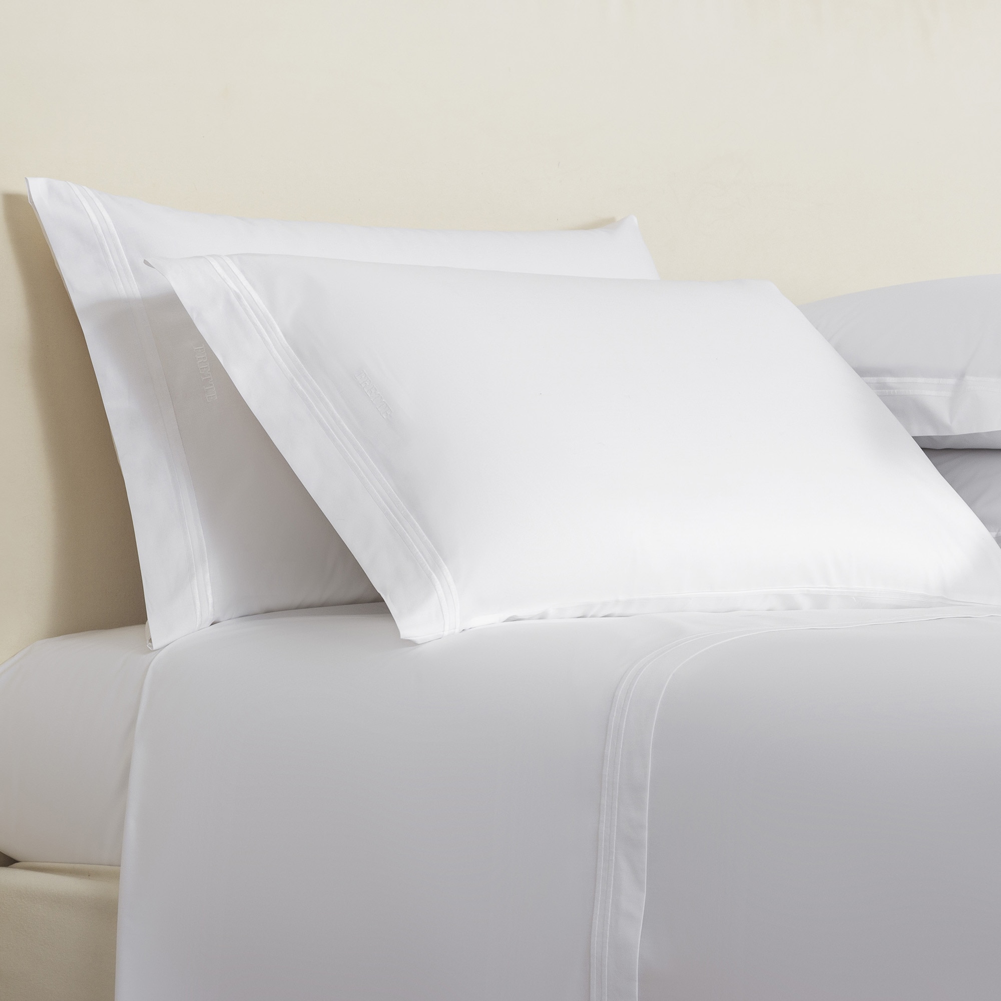 Conjunto de Lençóis com Lençol Ajustável de Algodão Percal Hotel Classic Branco-2